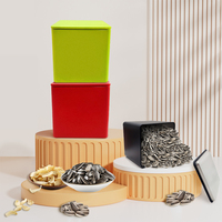 Boîte en fer blanc carrée métallique 70*70*70 de qualité supérieure pour thé, café, biscuits, matcha, bougies – Emballage personnalisé mat – Vente en gros OEM