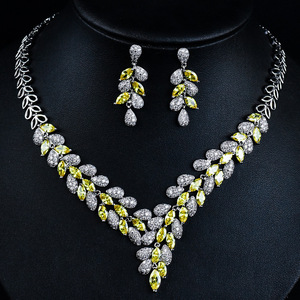 Ensemble de <span class=keywords><strong>bijoux</strong></span> de mariée original de luxe de haute qualité pour dames pour cadeau de fiançailles anniversaire-ensemble de présentation de <span class=keywords><strong>bijoux</strong></span> de qualité supérieure - Product Image 3