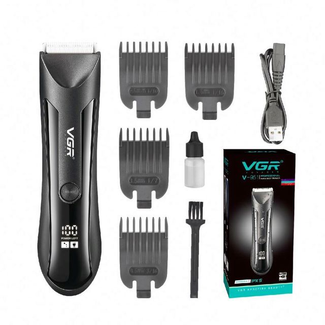 Vgr V-951 Waterproof Rechargeable Hair Cutting Machine Professional Electric Cordless Body Hair Trimmer for Men