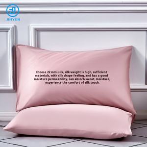 Taie d'oreiller de luxe 100% soie de mûrier, motif uni, tissée, en forme de cœur, tailles 22\" 30\" pour <span class=keywords><strong>Amazon</strong></span>, taies d'oreiller - Product Image 1