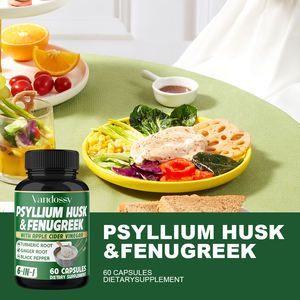 Cápsulas de polvo de cáscara de <span class=keywords><strong>psyllium</strong></span> orgánico puro 99%, suplemento de fibra dietética Natural para adultos, peso de desintoxicación de Salud Digestiva - Product Image 4