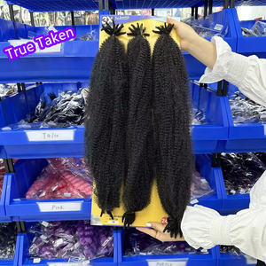 3x Vooruitgerekte Kanekalon Pluizig Water Draai 24 "Afro Marley Draai Vlechthaar 24 Inch Kinky - Product Image 4