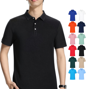 Wholesale Custom logo DTG Polo Customization Mens T Shirt Custom Embroidered Golf Polo Shirts Polyester Polo T Shirt for Men