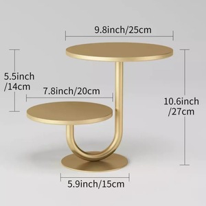 Offre Spéciale or blanc métal gâteau séparateur gâteau Dessert support présentoir mariage fête fête approvisionnement - Product Image 5