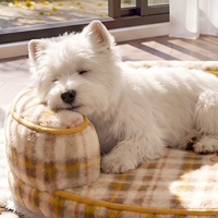 Lit pour animaux de compagnie écologique, lit de luxe moderne pour animaux de compagnie, lit semi-fermé pour chats et chiens avec coussin amovible et lavable, tapis de couchage d'hiver