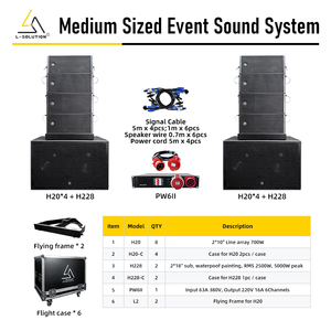 Système de sonorisation extérieur H20 Active <span class=keywords><strong>Line</strong></span> <span class=keywords><strong>Array</strong></span> 8006 avec caissons de basses actifs pour système de renforcement sonore de scène pour 3 000 personnes - Product Image 6