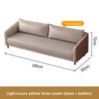 Canapé d'angle moderne en similicuir PU couleur Royal avec structure métallique durable pour hôtel, salon, bureau, 3-4 personnes, taille personnalisable, tissu