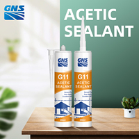Scellant silicone acétique économique, colle blanche imperméable pour cuisine et salle de bain