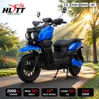 Moto électrique à batterie lithium CE 2000W 72V, 70 km/h (45 mph), Big S Cafe Racer pour adultes