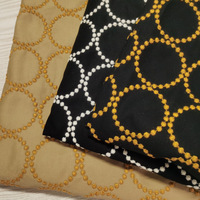 Tissu brodé uni en coton, lin et Polyester, cercle épais de 120 cm pour jupe, nappe, canapé, oreiller, sac de robe