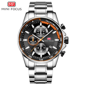 Montres pour hommes en gros, chronographe, montre à quartz pour hommes, multifonction, luxe, acier inoxydable, sport, montre bleue pour hommes - Product Image 2