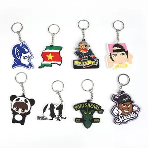 Porte-clés de voiture Accessoires Porte-clés en silicone PVC Cartoon Anime