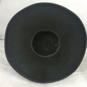 Vintage Fedora Hats Women Wool Round Top Black Wide Brim Fedora Hat - Product Image 6