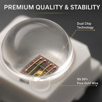 Vision nocturne CCTV, LED IR SMD 2835 940nm 1050nm 1W 60 degrés pour caméra de sécurité extérieure