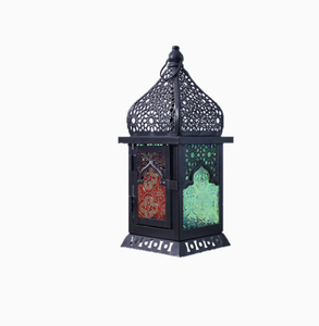 Farol de Hierro Estilo Marroquí DAMAI, con Diseño de Castillo Grabado, Multicolor Opcional, para Decoración del Hogar - Product Image 5