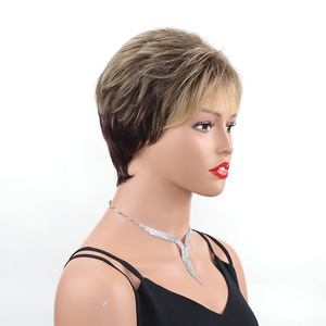 Peluca corta y recta Bei Yimei 0417A1 para mujer, estilo europeo americano, para cualquier forma de rostro - Product Image 2
