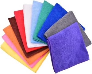 Serviette de nettoyage et torchon en microfibre super absorbante et écologique 40x40cm 250gsm 300gsm pour usage quotidien en cuisine - Product Image 3