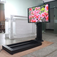 JGST Motorisierte Schwenk-Neige-TV-Halterung 90° Max. Neigung Kaltgewalzter Stahl 55" Max. Größe Fernbedienung Smart Home Integration (RS232)