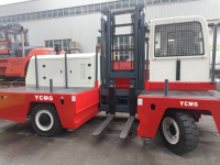 Chariot élévateur diesel 4x4 YCMG 3-12 tonnes CE, transpalette latéral robuste pour manutention de matériaux lourds (acier, bois, longs matériaux), utilisation en intérieur