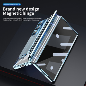 Étui pour téléphone <span class=keywords><strong>Samsung</strong></span> <span class=keywords><strong>zfold</strong></span> 7, FOLD6, charnière magnétique, housse de protection pliable, Fold6, transparent, anti-chute - Product Image 3