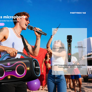 Hopestar <span class=keywords><strong>partybox</strong></span> 168 400W ลำโพงบลูทูธแบบพกพา32000mAh พร้อมไมโครโฟนไร้สายคู่ - Product Image 3