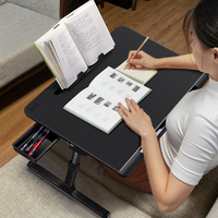 Table pliable pour ordinateur portable, bureau réglable, plateau de lit de petit déjeuner, support polyvalent pour ordinateur portable, support de livre de lecture pour le sol du canapé