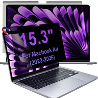 Filter Layar Anti Spy Magnetik Dua Arah untuk Macbook Air 15.3 inci A3450 HD Pelindung Layar Anti Cahaya Biru