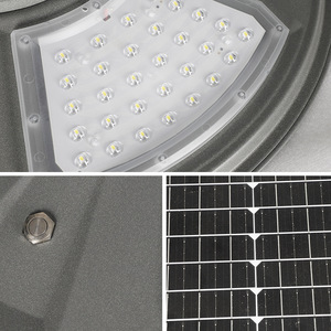 ไฟสวนโซลาร์ยูเอฟโอ 60W LED อลูมิเนียมอัลลอยด์ โคมไฟถนนกลางแจ้งสำหรับบ้าน ลานบ้าน ทางเดิน - Product Image 2