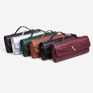 IStapromo Gifts Sac de soirée de luxe tissé à la main, Pochette de soirée, Sacs à main tendance pour femmes en similicuir serpent, Sac à bandoulière en cuir PU - Product Image 4