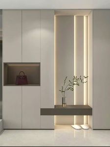 ม้านั่งรองเท้าไม้แข็งหลายชั้นระดับไฮเอนด์2025เฟอร์นิเจอร์สั่งทำรองเท้าห้องนั่งเล่นเป็นมิตรกับสิ่งแวดล้อม - Product Image 5