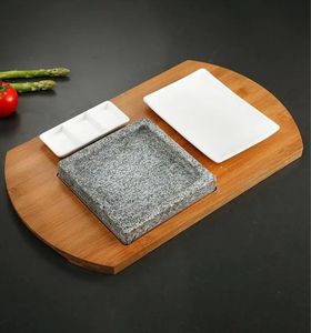 หินสำหรับทำอาหารชุดจานร้อนสำหรับย่างเนื้อหินลาวาเย็นและหินสำหรับย่างบาร์บีคิวในร่ม - Product Image 5