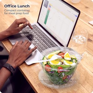 Hộp Đựng Bát Nhựa Trong Suốt Không Chứa BPA 32 Oz Có Nắp Vòm Đựng Salad, Hộp Đựng Đồ Ăn Trưa - Product Image 5
