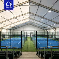 Structure de tente de salle de sport commerciale en aluminium pour terrain de padel intérieur