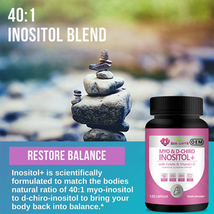 Integratore di Inositolo in Capsule 120 Capsule Complesso di Mio-<span class=keywords><strong>D</strong></span>-Chiro Inositolo Supporto Ormonale Femminile Fornitore di Fabbrica <span class=keywords><strong>Best</strong></span> Seller - Product Image 3