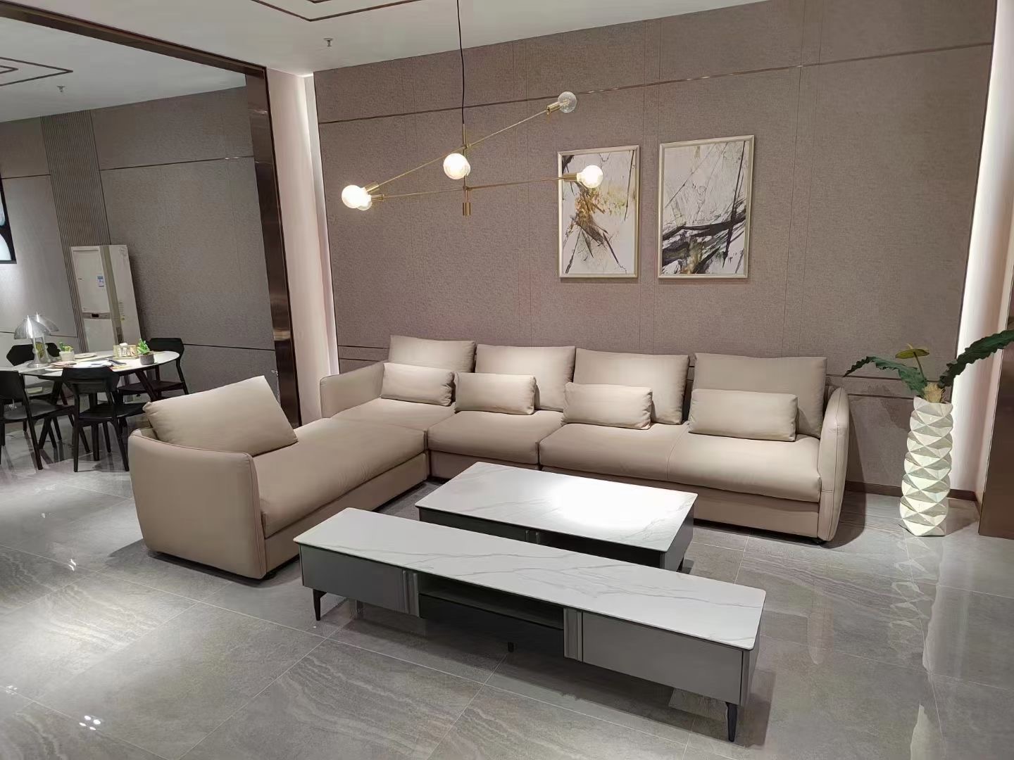 Indoor Furniture Living Room Sofa New Design Cheap Fabric Sectional Modern Couch
