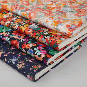 Китайская Роскошная цифровая печать с индивидуальным принтом, дизайн liberty london, хлопчатобумажная ткань для платья - Product Image 1