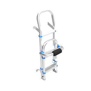 Échelle extensible en aluminium pour accès au toit d'un véhicule utilitaire avec porte-vélos compatible avec les fourgons Mercedes Europe - Product Image 4
