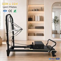 Reformer de Pilates Multifuncional de Aluminio de Alta Calidad con Torre para Entrenamiento de Fuerza y Yoga, Cama con Torre para Uso en Estudio