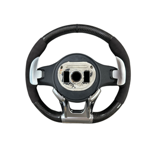 Volante Deportivo de 3 Brazos en Cuero y Fibra de Carbono Personalizado para Mercedes-Benz A/C/E/S/<span class=keywords><strong>G</strong></span>/CLS/ W177/W205/W213/W222/W464/W257 - Product Image 4