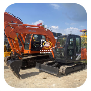 Miniexcavadora Usada Hitachi ZX60 con Cortador de Empuje, Modelos Populares en Venta, Miniexcavadora de Segunda Mano ZX60 ZX70 ZX75 ZX120 ZX130 - Product Image 1