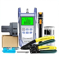 Kit d'outils fibre optique avec wattmètre optique VFL et cliveuse fibre pour test et installation FTTH