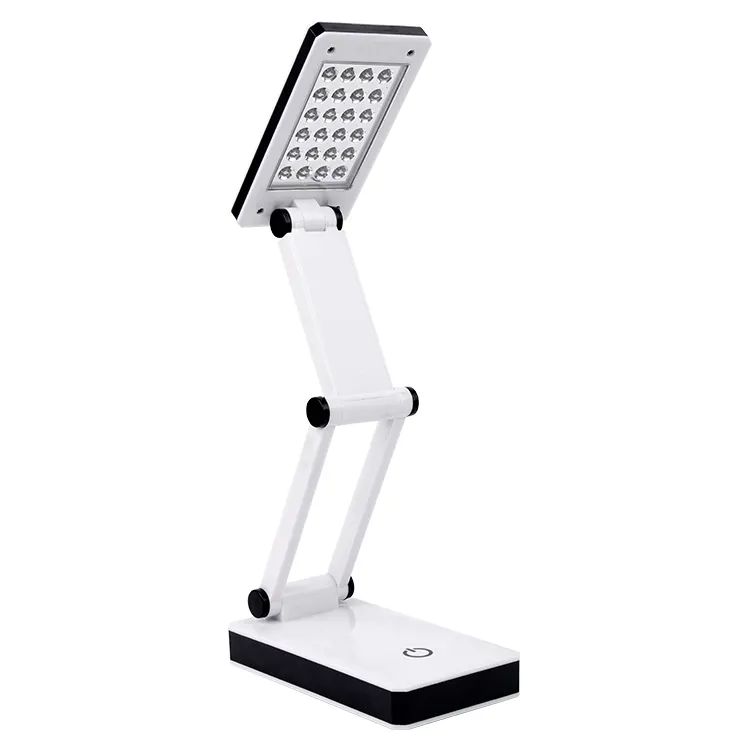 Mini Portable Adjustable Flexible Foldable Desk Lamp Bedside Reading 24 LED Study Table Light