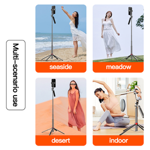 P185n Ảnh Tự Sướng Thanh Với Không Dây Từ Xa 360 Xoay Điện Thoại Di Động <span class=keywords><strong>Tripod</strong></span> Đứng Mở rộng Cho Phát Sóng Trực Tiếp - Product Image 5