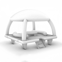 Plataforma Flotante Inflable para el Mar, Isla Flotante Estable en Agua de Océano, Tamaño y Color Personalizados, Plataforma para el Mar, Plate-forme Gonflable para Familias