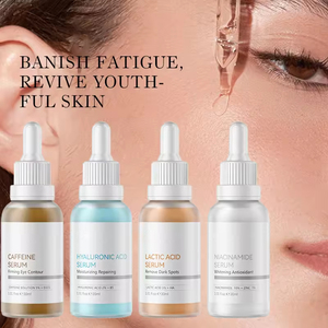 Oem thương hiệu tư nhân huyết thanh trên khuôn mặt axit hyaluronic cho bản chất cho tàn nhang loại bỏ và làm trắng da mục tiêu khuôn mặt khu vực - Product Image 5