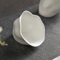 Bol à Vinaigrette en Céramique, Mini Forme Fleur, pour Apéritif, Fruits, Légumes, Dessert, Sauce Soja, Assaisonnements – Vaisselle de Restaurant