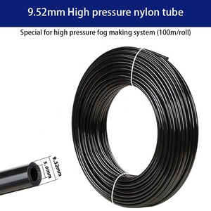 Tube en nylon noir de 9,52 mm pour système de refroidissement par brumisation, tuyau d'irrigation goutte à goutte pour jardin, 100 m/rouleau - Product Image 2