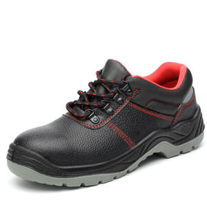 Venta al por mayor de alta calidad de cuero genuino impermeable Stock negro punta de acero calzado de corte medio zapatos de seguridad para <span class=keywords><strong>hombres</strong></span> <span class=keywords><strong>y</strong></span> mujeres - Product Image 5