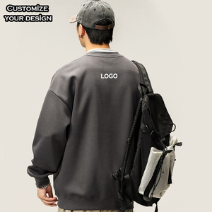 เสื้อยืดแขนยาวโอเวอร์ไซส์ผ้าคอตตอนสำหรับผู้ชาย สไตล์สตรีทแวร์ พิมพ์ลายสกรีน น้ำหนักมาก รับผลิตแบบ OEM ปรับแต่งได้ พร้อมสกรีนโลโก้ตามสั่ง - Product Image 2