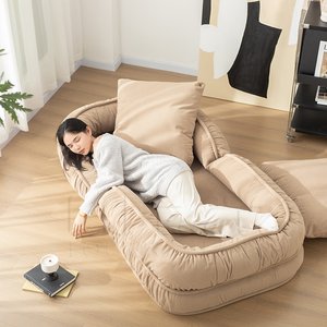 Sofá Cama Plegable de Lujo para Personas/Perros por Compresión Estilo Minimalista para Espacios Pequeños Tapizado en Tela para Sala y Dormitorio - Product Image 1